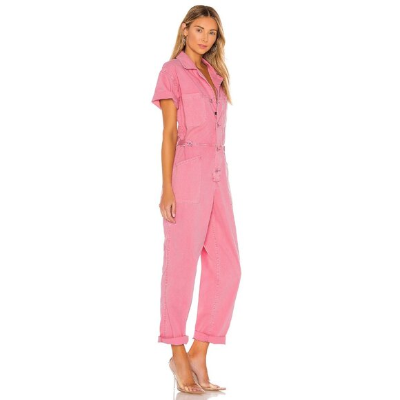 PISTOLA Grover Jumpsuit in Flamingo Pink - Picture 2 of 3